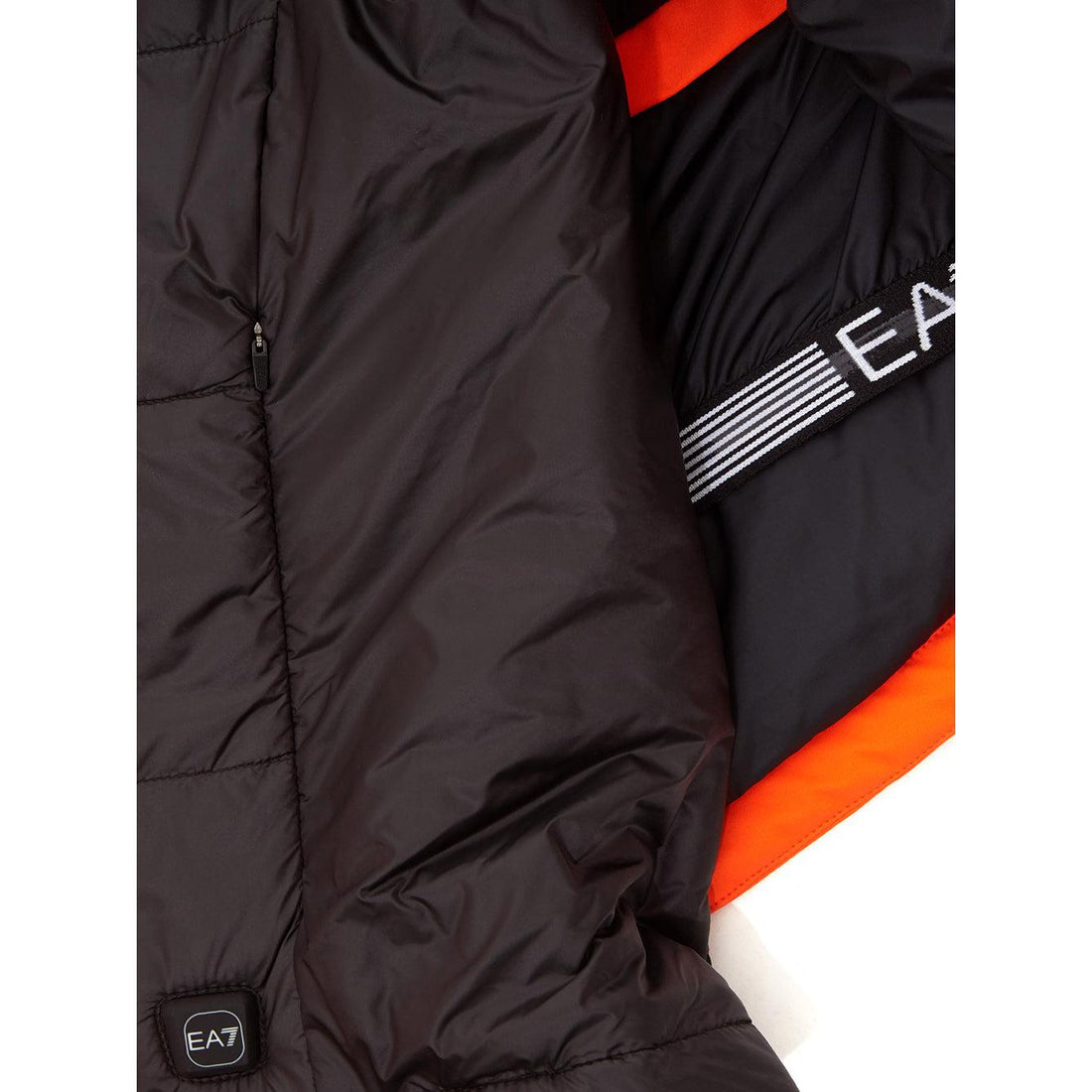 EA7 Emporio Armani Orange Winter Jacket with Removable Sleeveless vest