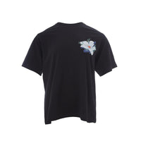 Kenzo Black Printed Cotton T-Shirt With Flower