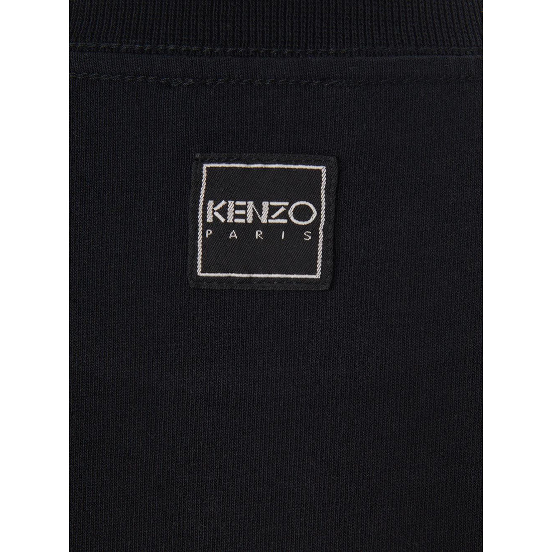 Kenzo Black Cotton  Over T-Shirt Mini Dress
