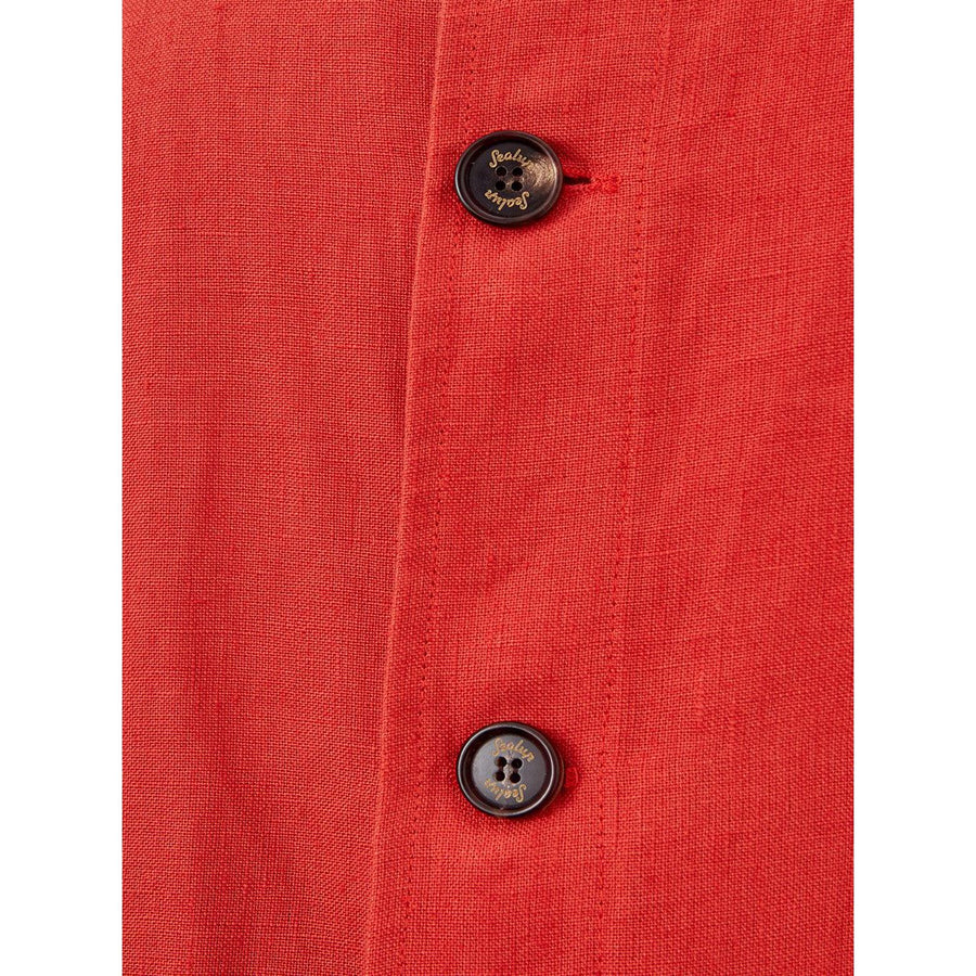 Sealup Elegant Orange Cropped Jacket - Fresh and Stylish