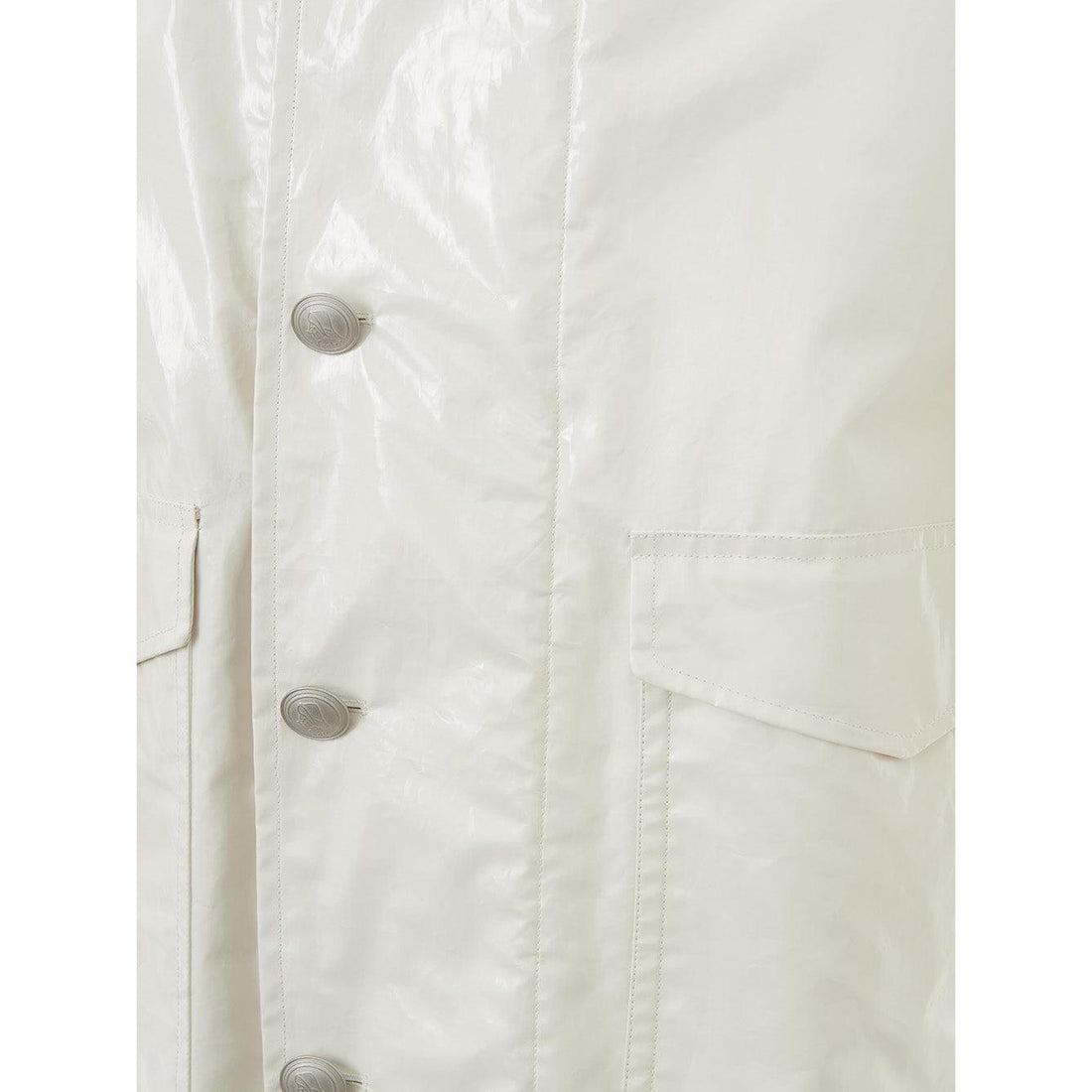 Sealup White Long Raincoat