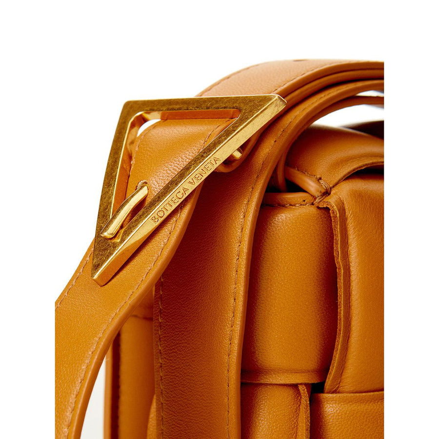 Bottega Veneta Caramel Padded Cassette Leather Cross Body Bag