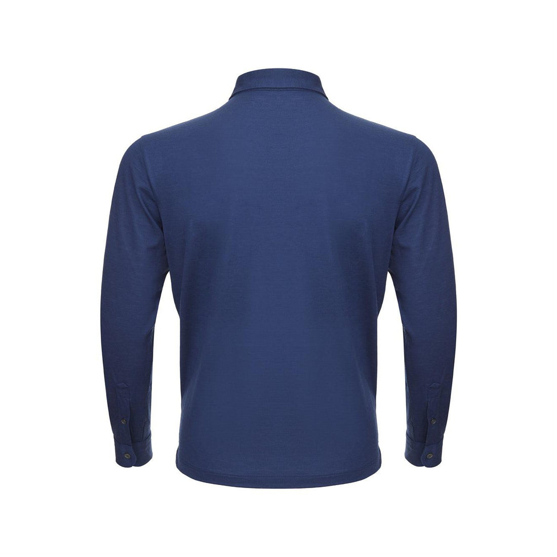 Gran Sasso Elegant Blue Wool Polo Sweater