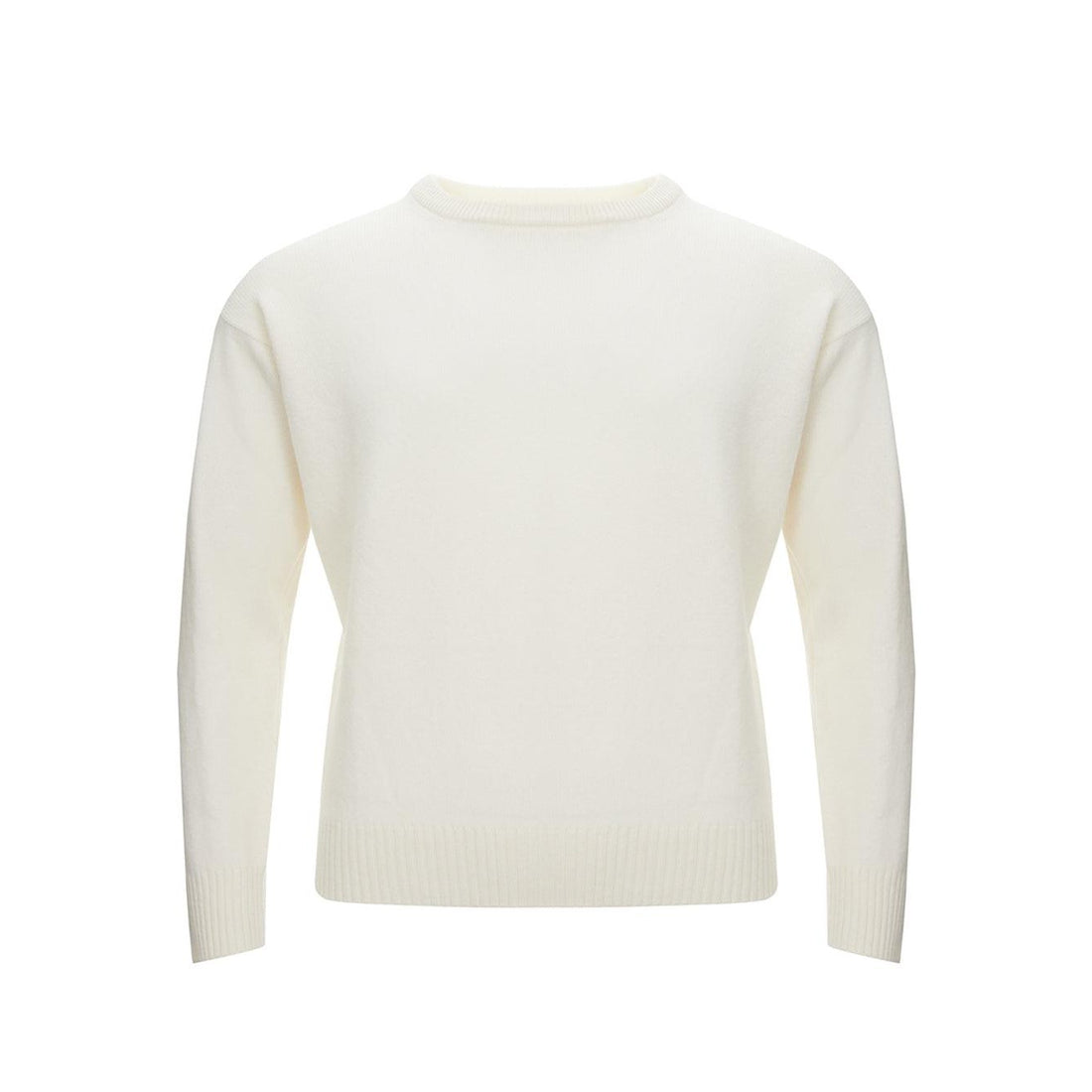 Gran Sasso Elegant White Geelong Wool Sweater