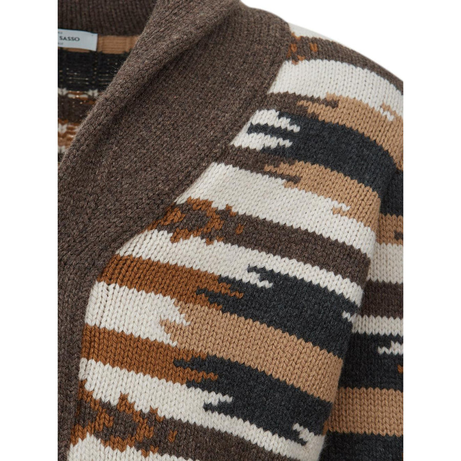 Gran Sasso Multicolor Wool Cardigan