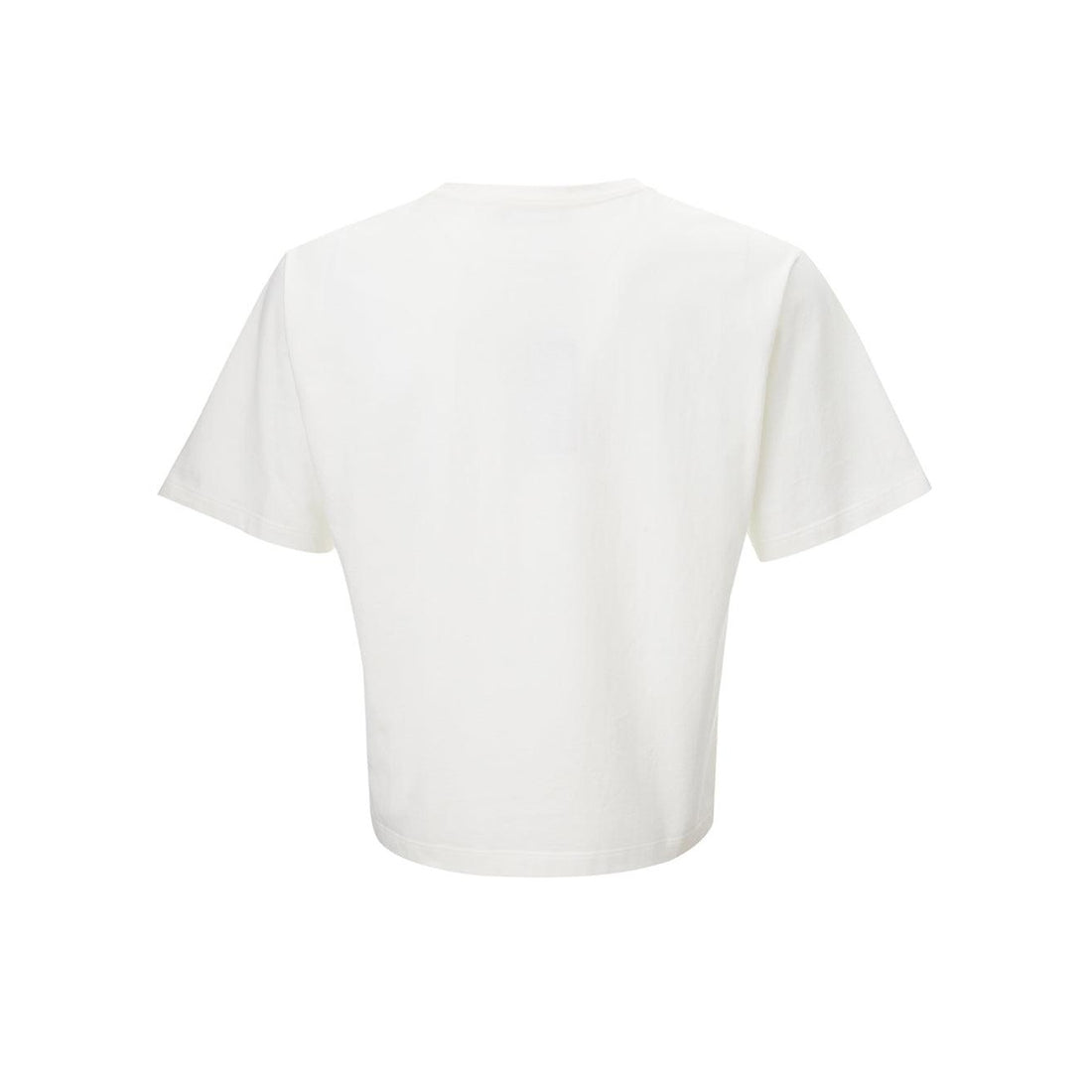 Dolce & Gabbana Elegant White Cotton Tee with 3D Logo