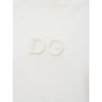 Dolce & Gabbana White Cotton T-Shirt with Logo