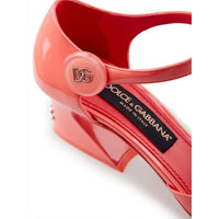 Dolce & Gabbana Chic Pink Patent Leather Mary Jane Shoes