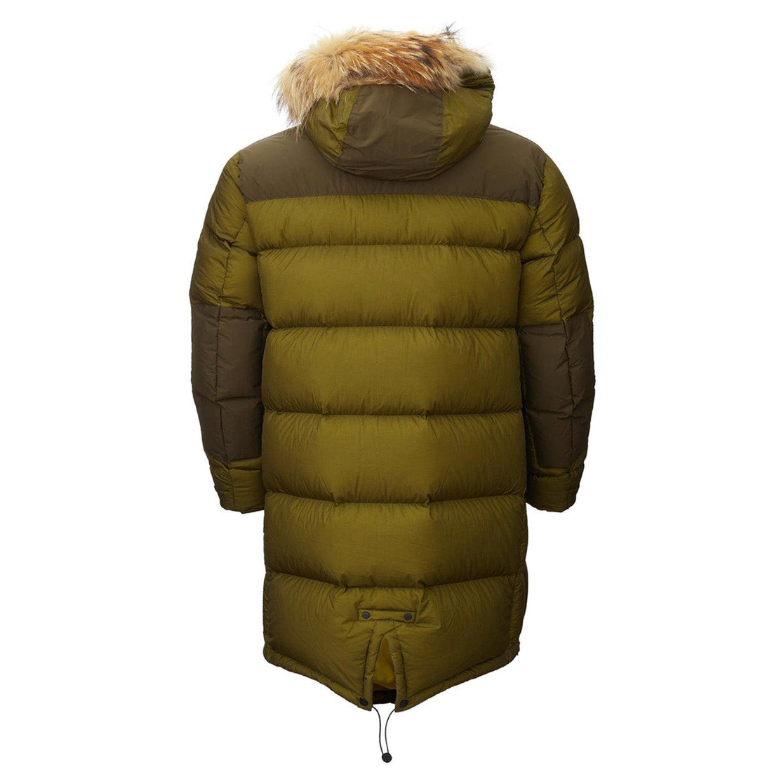 Add Elegant Quilted Long Parka with Fur-Trimmed Hood