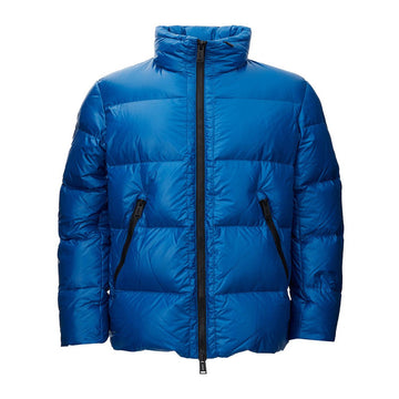 Add Regal Blue Quilted Puffy Jacket for Men