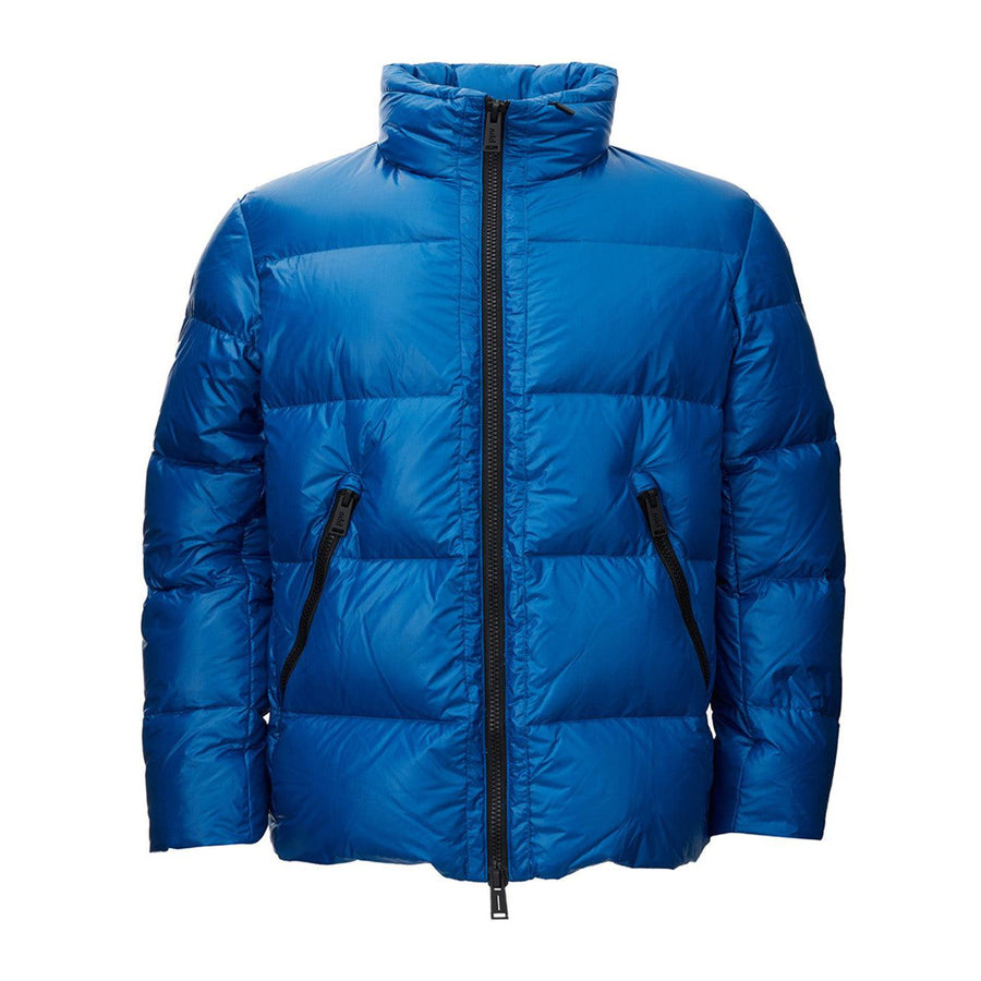 Add Quilted Puffy Blue Jacket