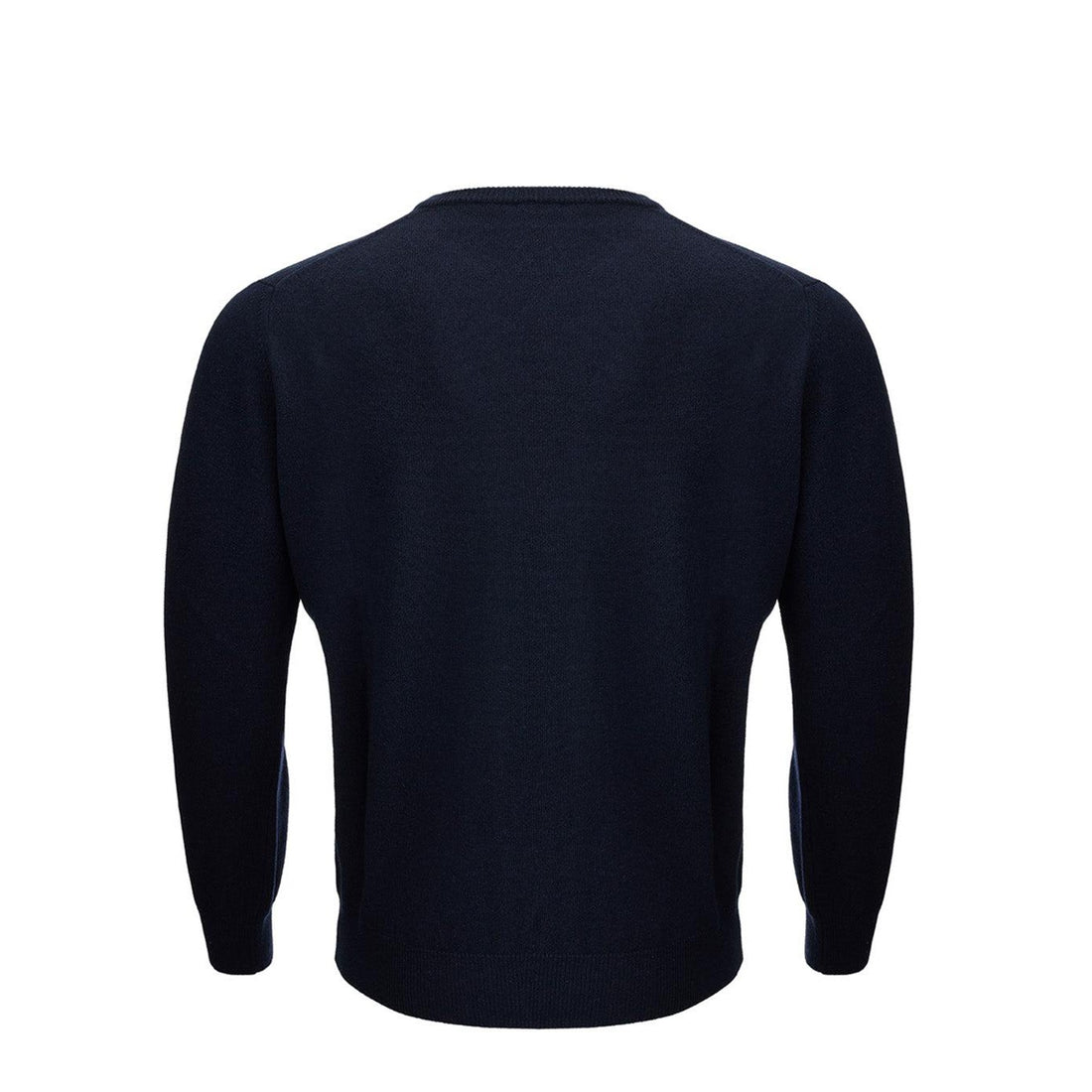 KANGRA Blue Wool Blend Round neck Sweater