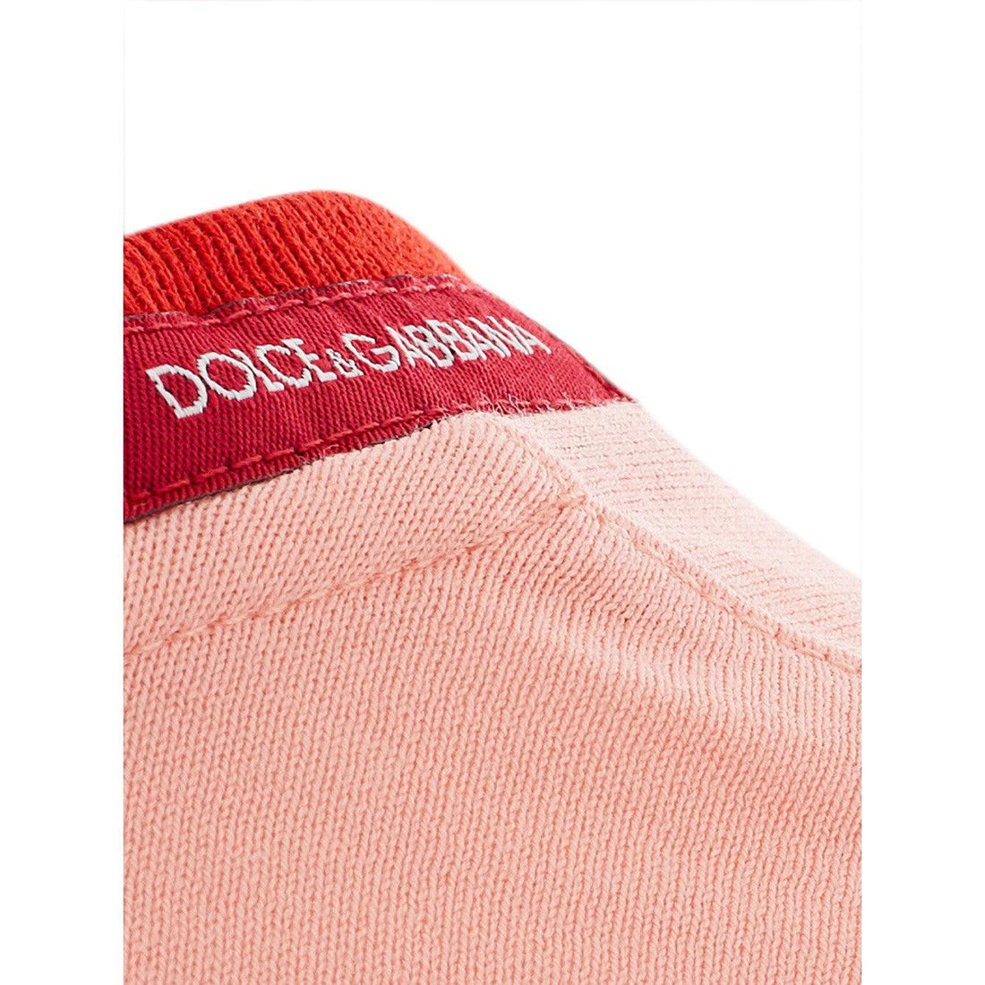 Dolce & Gabbana Pink Cotton T-Shirt with Logo