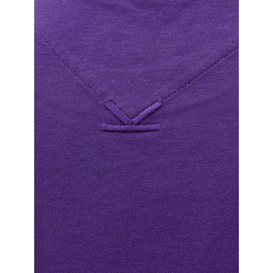 Kenzo Purple Cotton T-Shirt with Front Print
