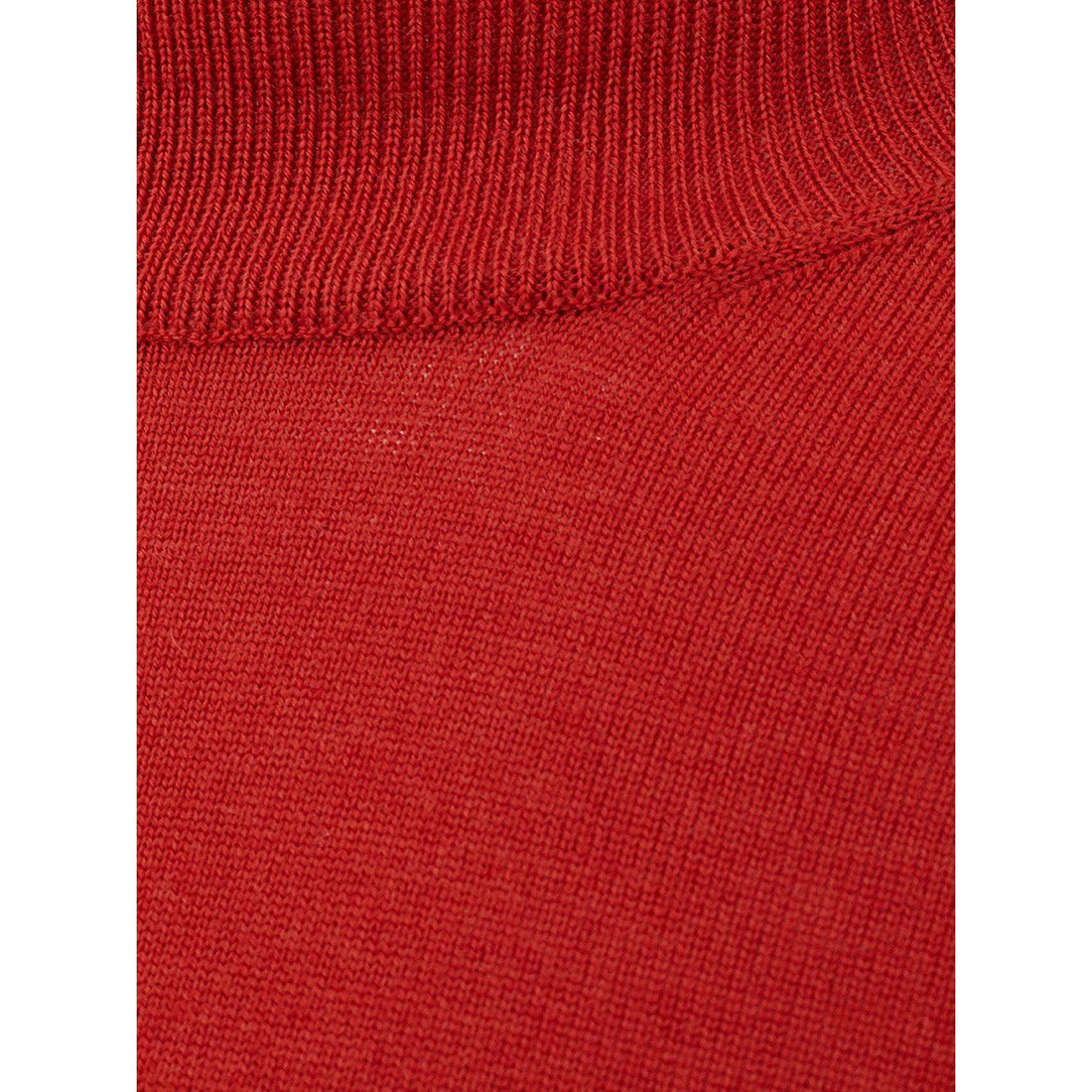 FERRANTE Exquisite Red Turtleneck Wool Jumper