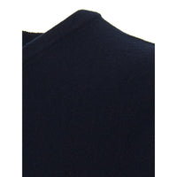 Colombo Blue Navy V-Neck Cashmere Sweater