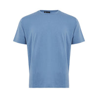 Colombo Elegant Light Blue Silk Blend T-Shirt