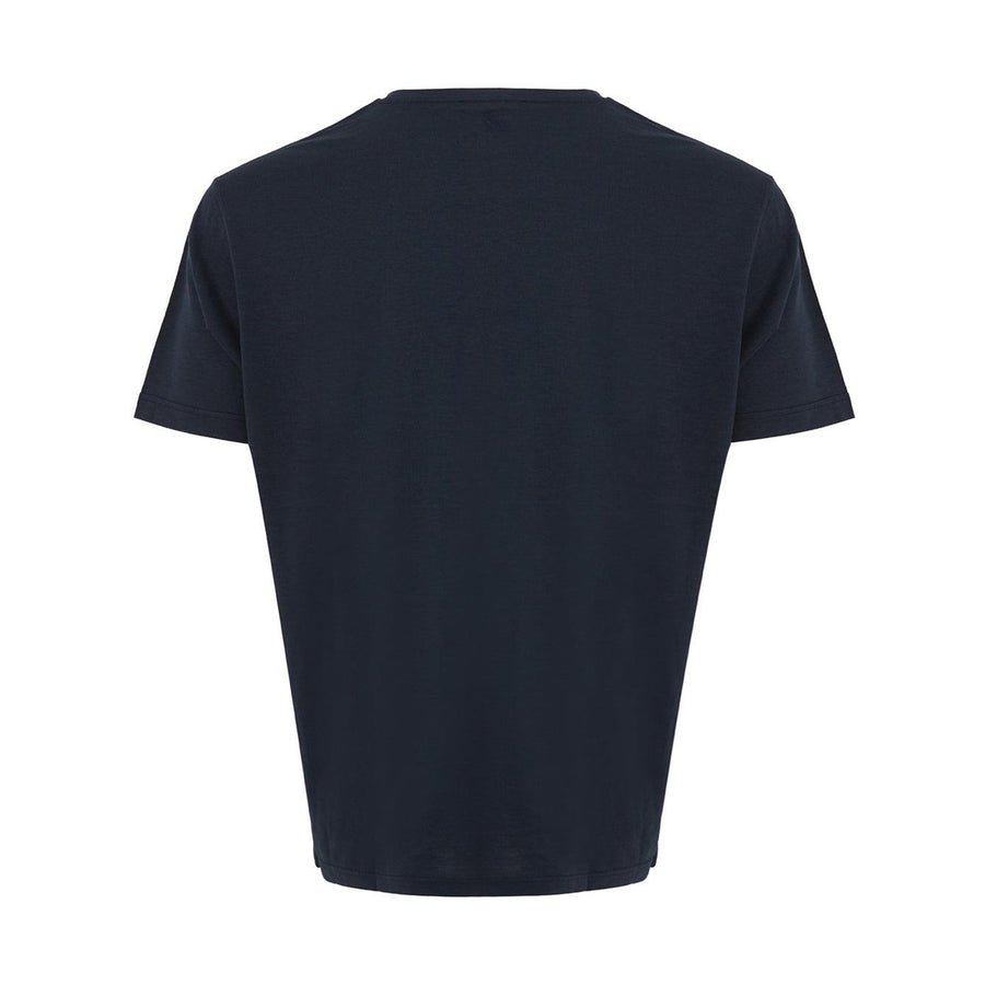 Colombo Elegant Blue Silk-Cotton Blend T-Shirt