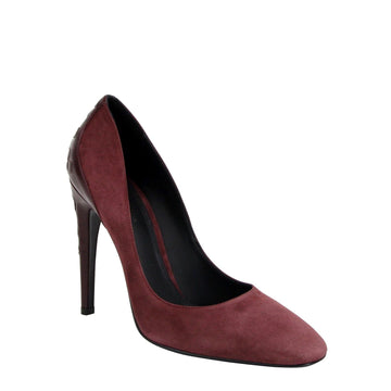Bottega Veneta Women's Dark Rose Suede Leather Luxe Heels