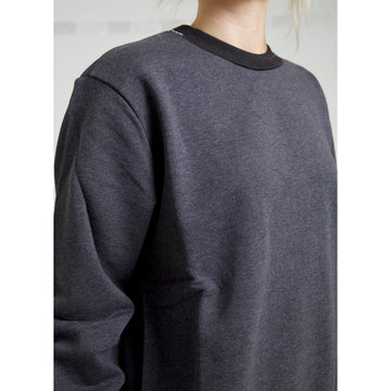 Dolce & Gabbana Dark Gray Cotton Crew Neck Pullover Sweater