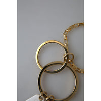 Dolce & Gabbana Chic Gold Charm Chain Necklace