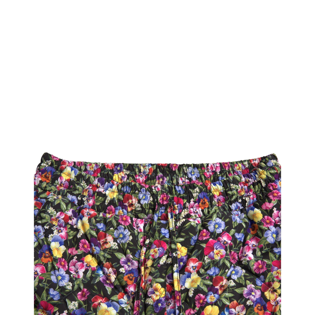 Dolce & Gabbana Multicolor Floral High Waist Hot Pants Shorts