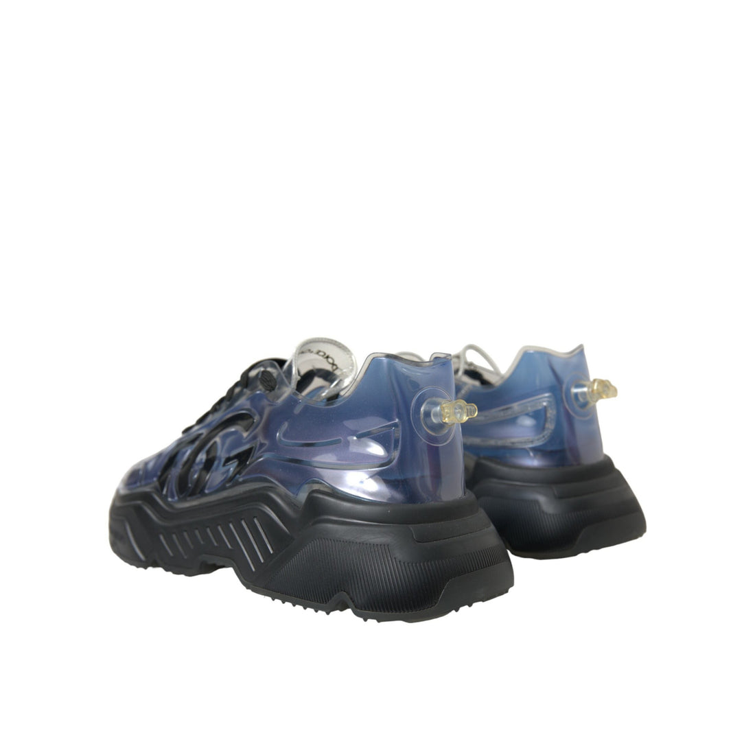 Dolce & Gabbana Blue Logo Inflatable Rubber Daymaster Sneakers Shoes
