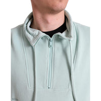 Dolce & Gabbana Mint Green Cotton Pockets Pullover Sweater