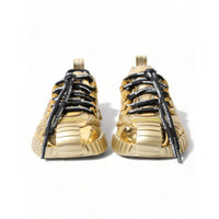 Dolce & Gabbana Gleaming Gold-Toned Luxury Sneakers
