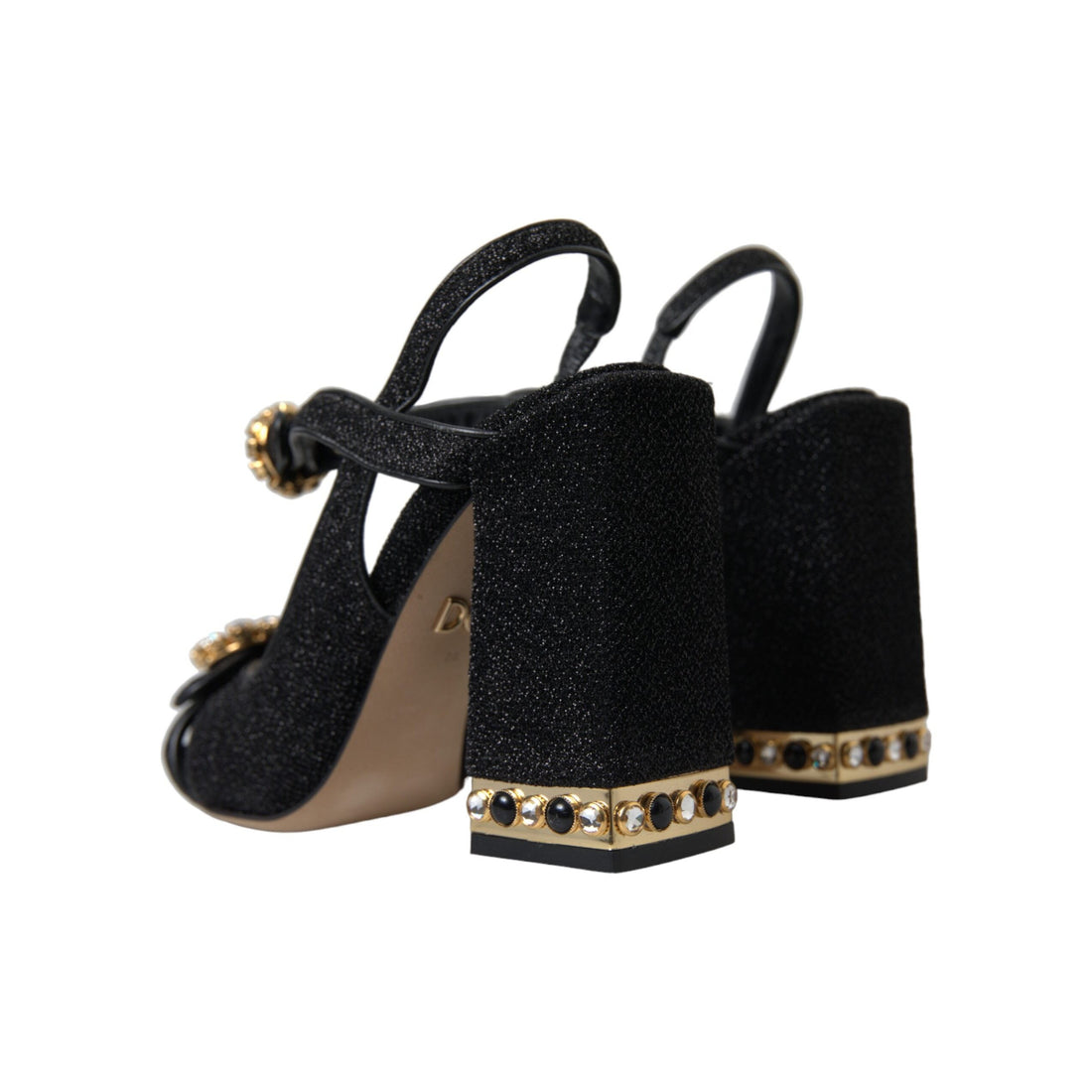 Dolce & Gabbana Elegant Black Ankle Strap Heels