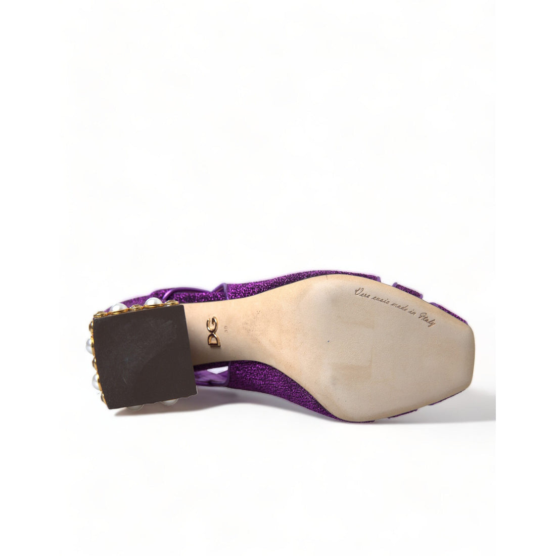 Dolce & Gabbana Regal Purple Ankle Strap Heels