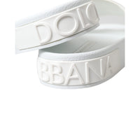 Dolce & Gabbana Elegant White Logo Slides