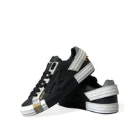 Dolce & Gabbana Black Leather Portofino Low Top Men Sneakers Shoes