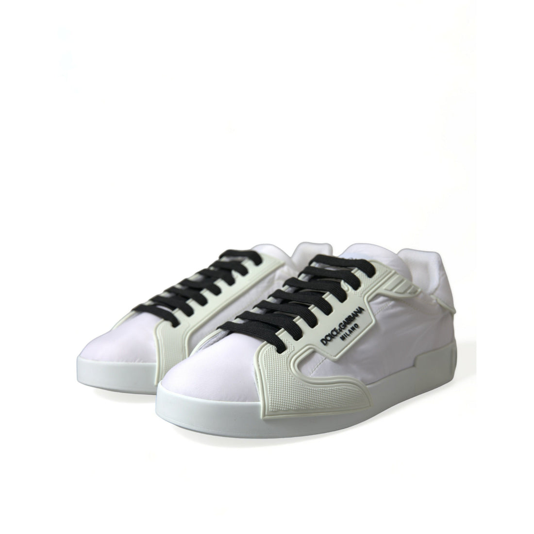 Dolce & Gabbana White PORTOFINO Low Top Sneakers Shoes