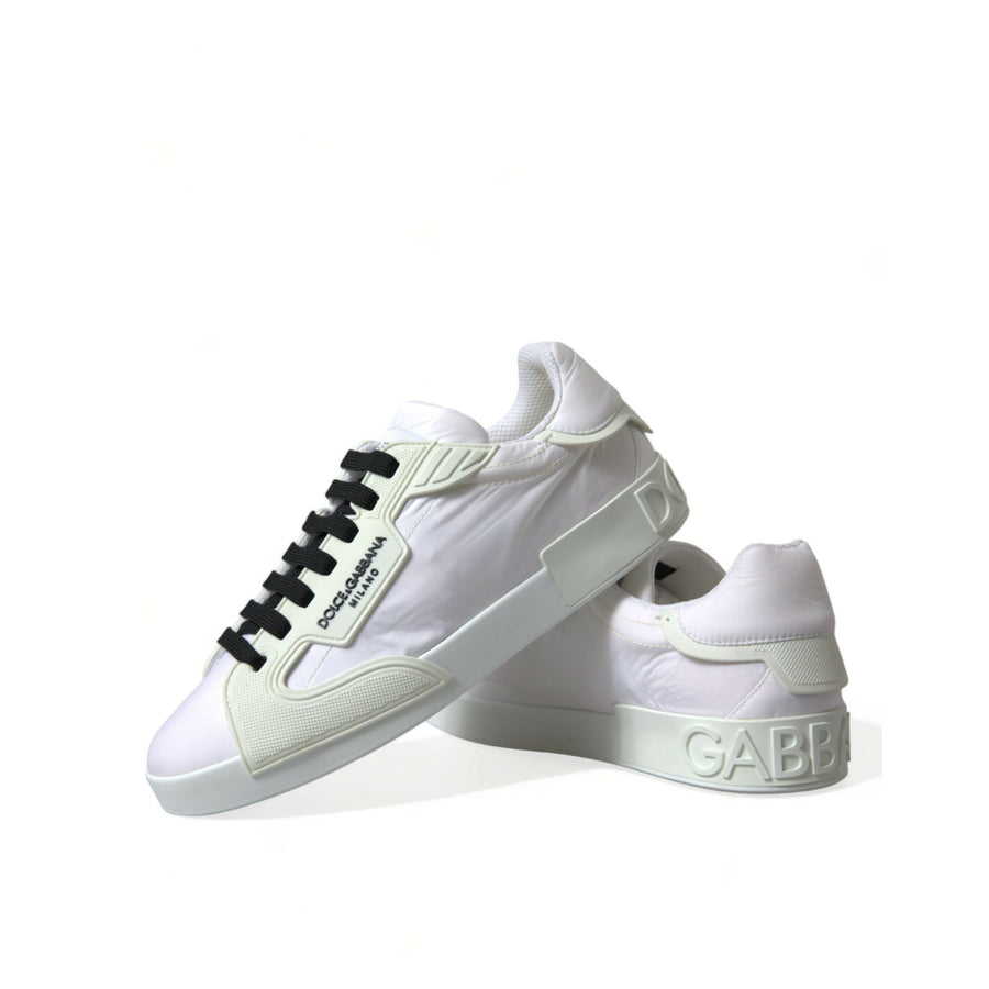Dolce & Gabbana White PORTOFINO Low Top Sneakers Shoes