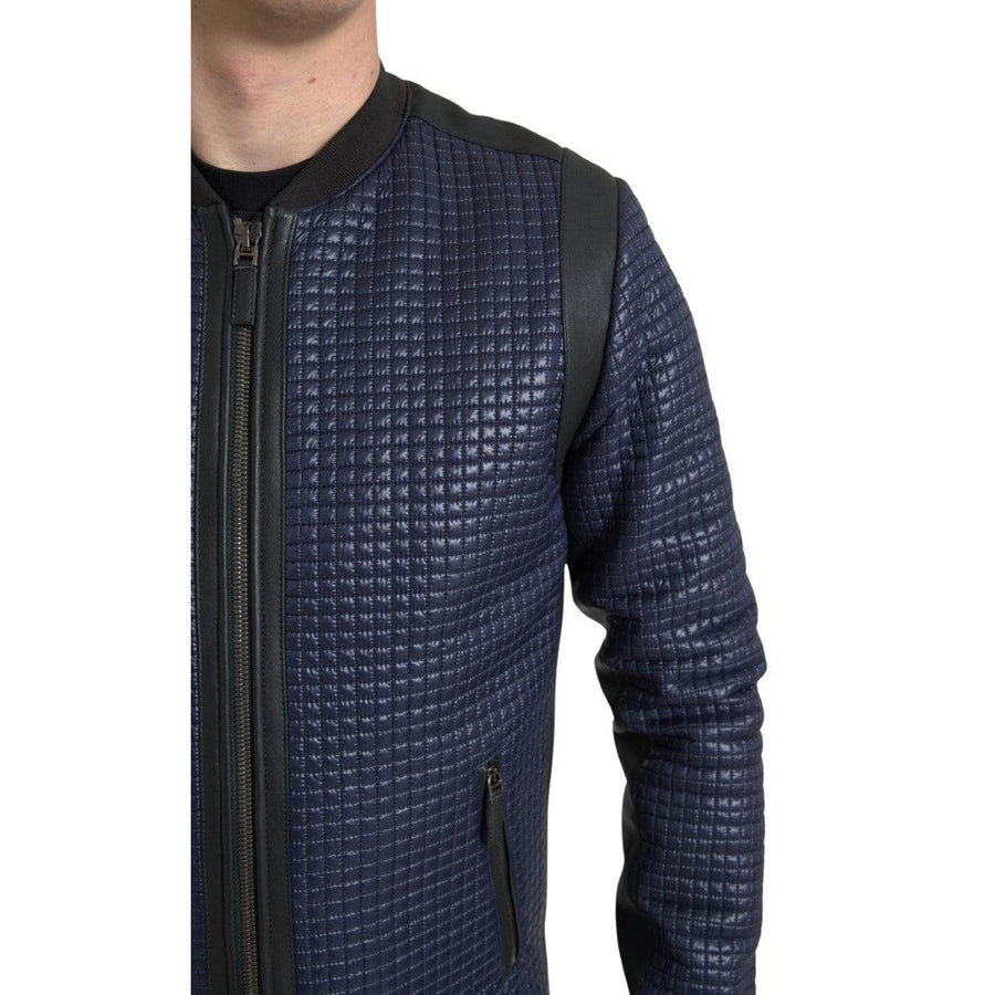 Dolce & Gabbana Elegant Blue Nylon Zip Blouson Jacket
