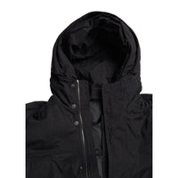 Dolce & Gabbana Elegant Black Hooded Trench Coat