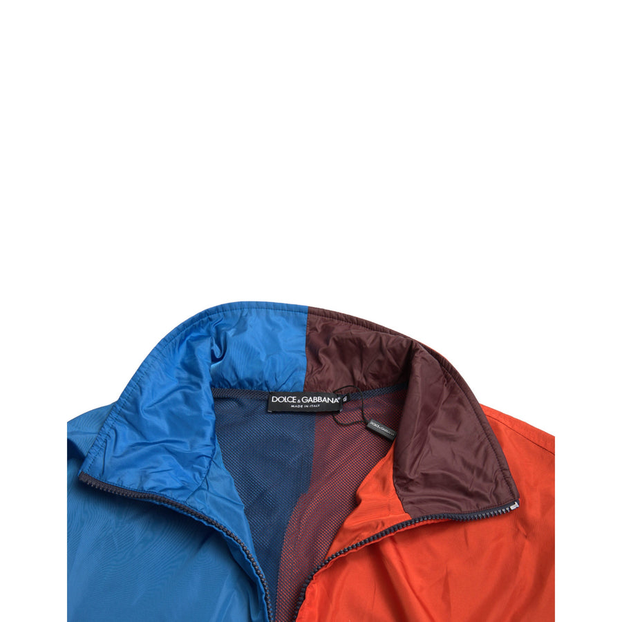 Dolce & Gabbana Multicolor Color Windbreaker Jacket