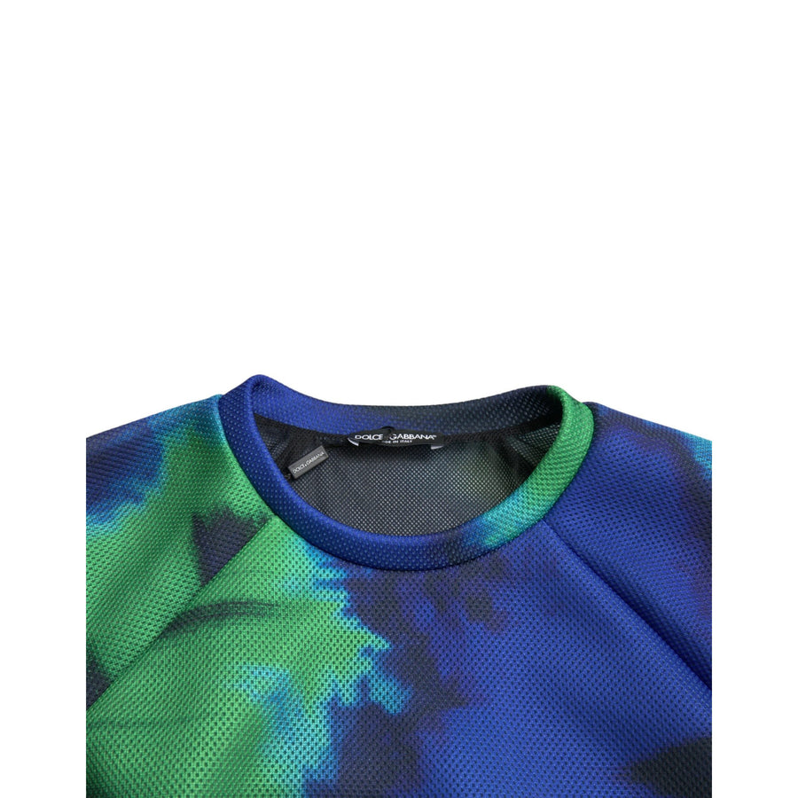 Dolce & Gabbana Multicolor Logo Crewneck Pullover Sweater