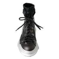 Dolce & Gabbana Black High Top Sneaker Bootie