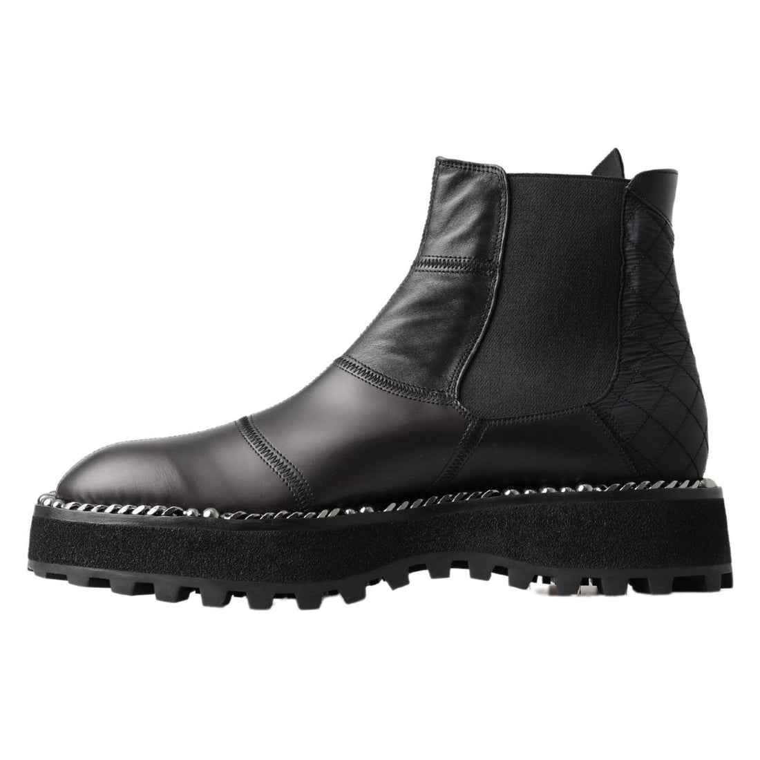 Dolce & Gabbana Elegant Black Ankle Stretch Slip On Boots