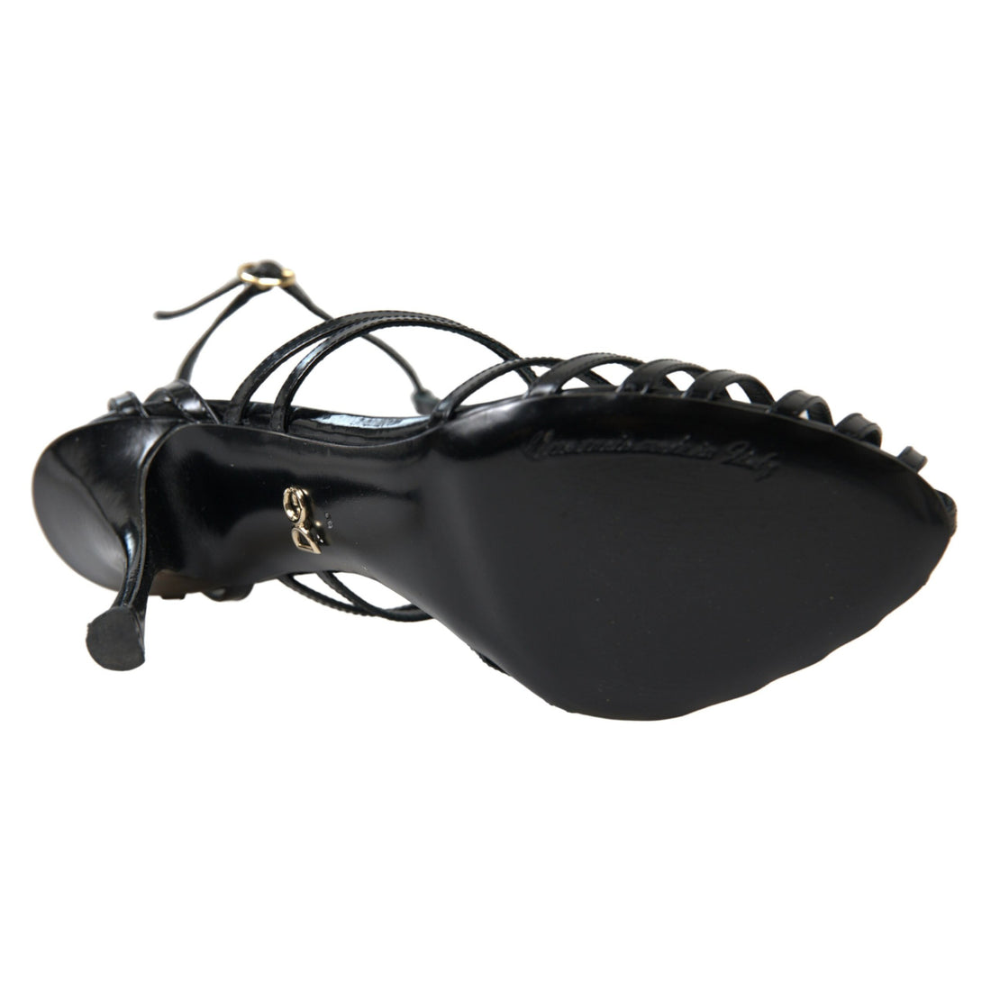 Dolce & Gabbana Black Stiletto High Heels Sandals
