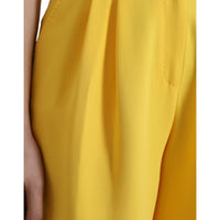 Dolce & Gabbana Yellow High Waist Hot Pants Bermuda Shorts
