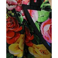 Dolce & Gabbana Multicolor Floral Print Silk Blazer Jacket