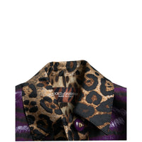 Dolce & Gabbana Exquisite Jacquard Trench With Tiger Motif