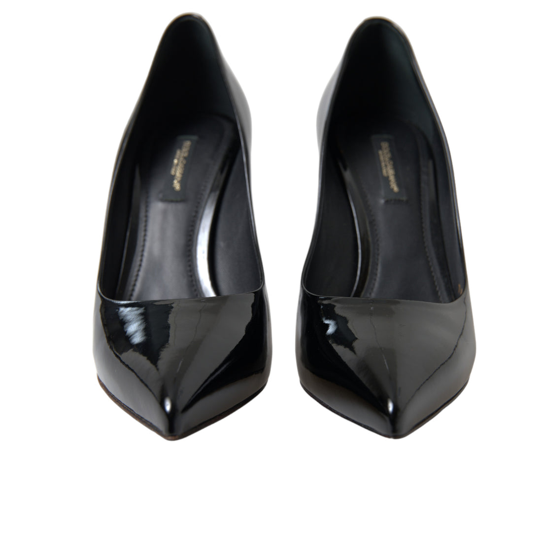Dolce & Gabbana Elegant Black Patent Stiletto Heels