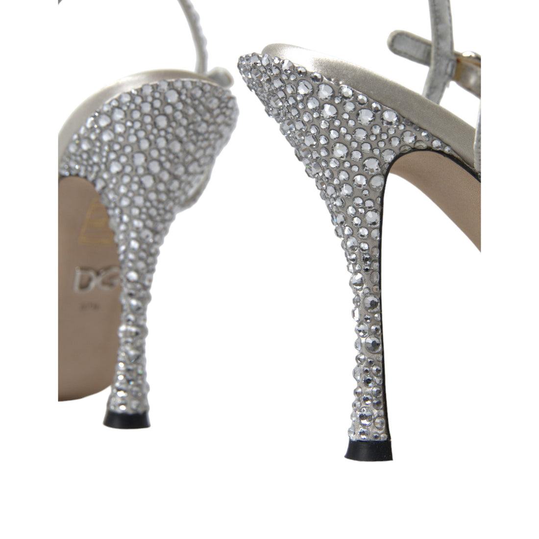 Dolce & Gabbana Elegant Crystal Embellished Heels Sandals