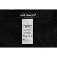 Dolce & Gabbana Gray Cashmere Ribbed Stretch Tights