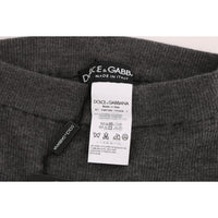 Dolce & Gabbana Chic Gray High Waist Cashmere Tights Pants