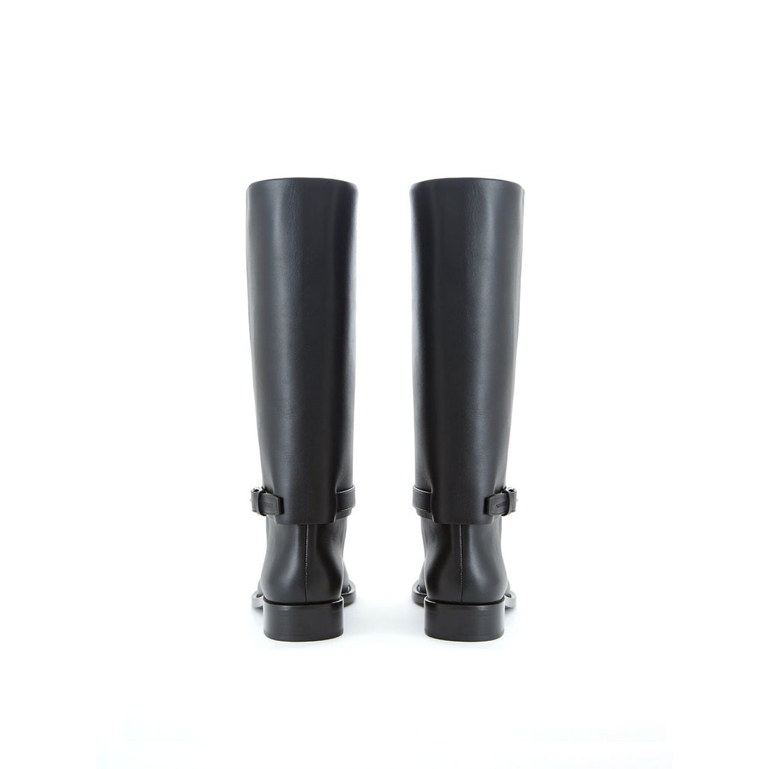 Burberry Equestrian Style Luxe Black Leather Boots